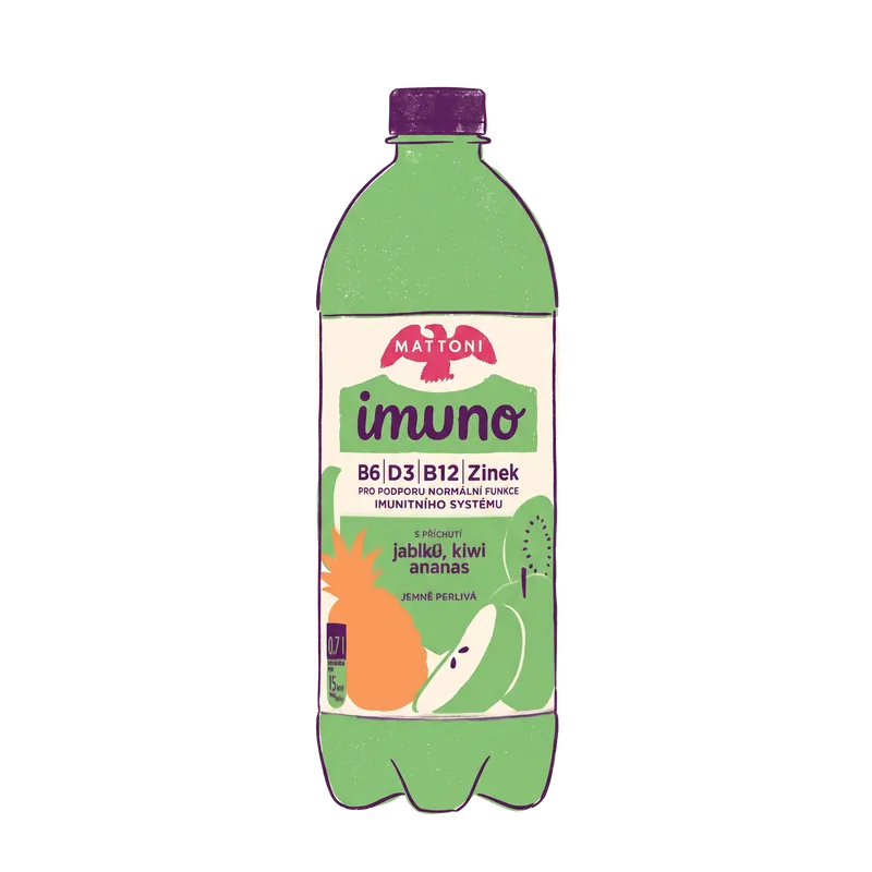 Mattoni Imuno Jablko & Kiwi & Ananas, 700 ml