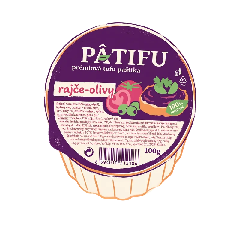 Pâtifu Rajče-olivy, 100 g